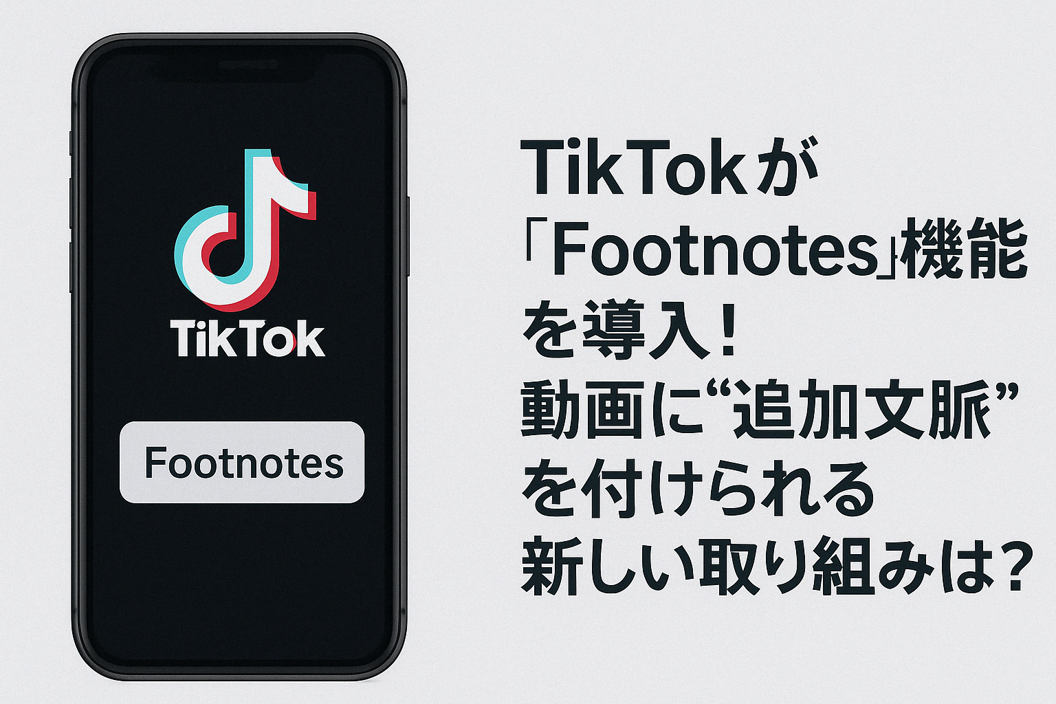 TikTok footnotes機能追加