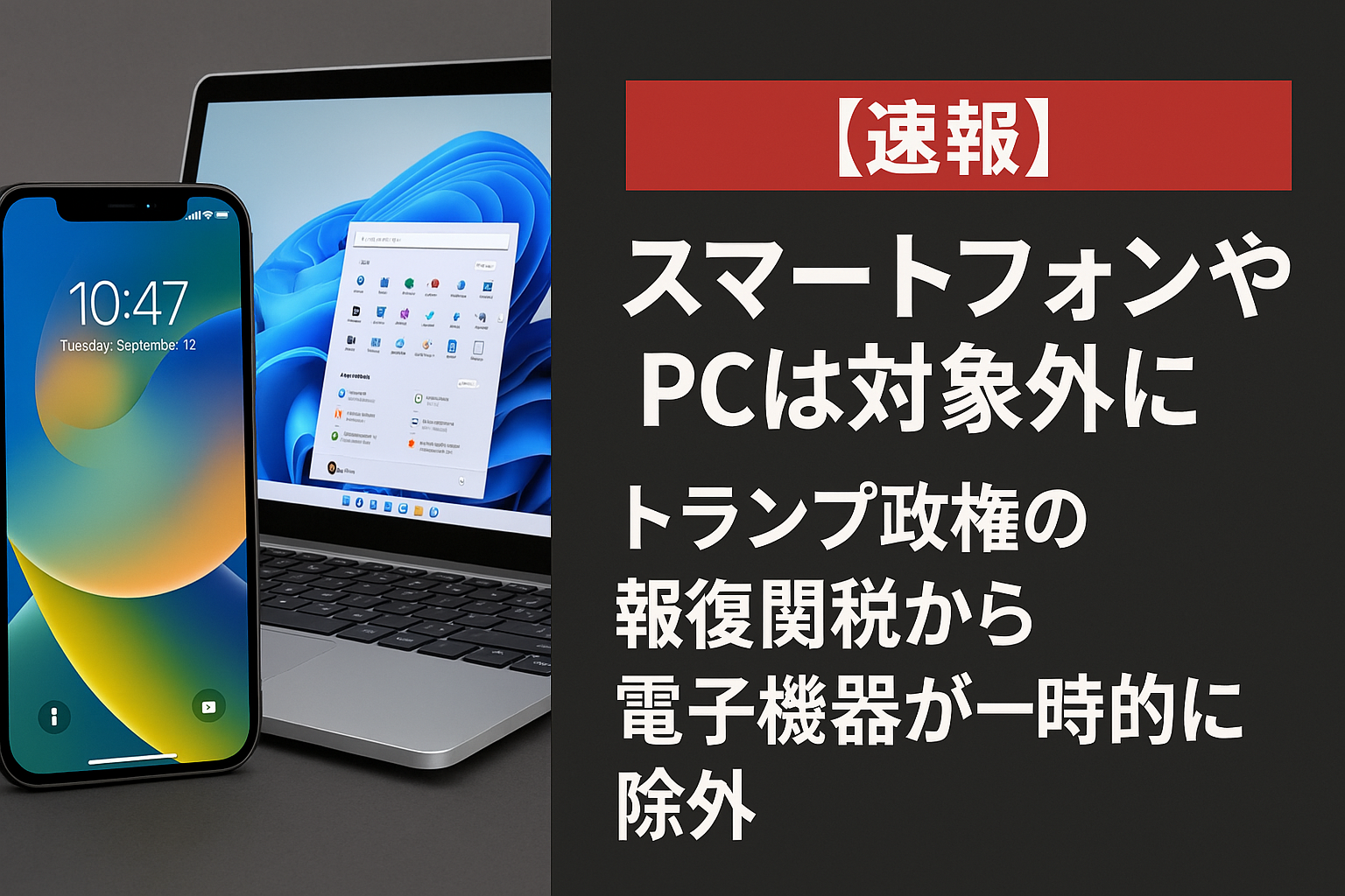 スマホ、PC関税の対象外に