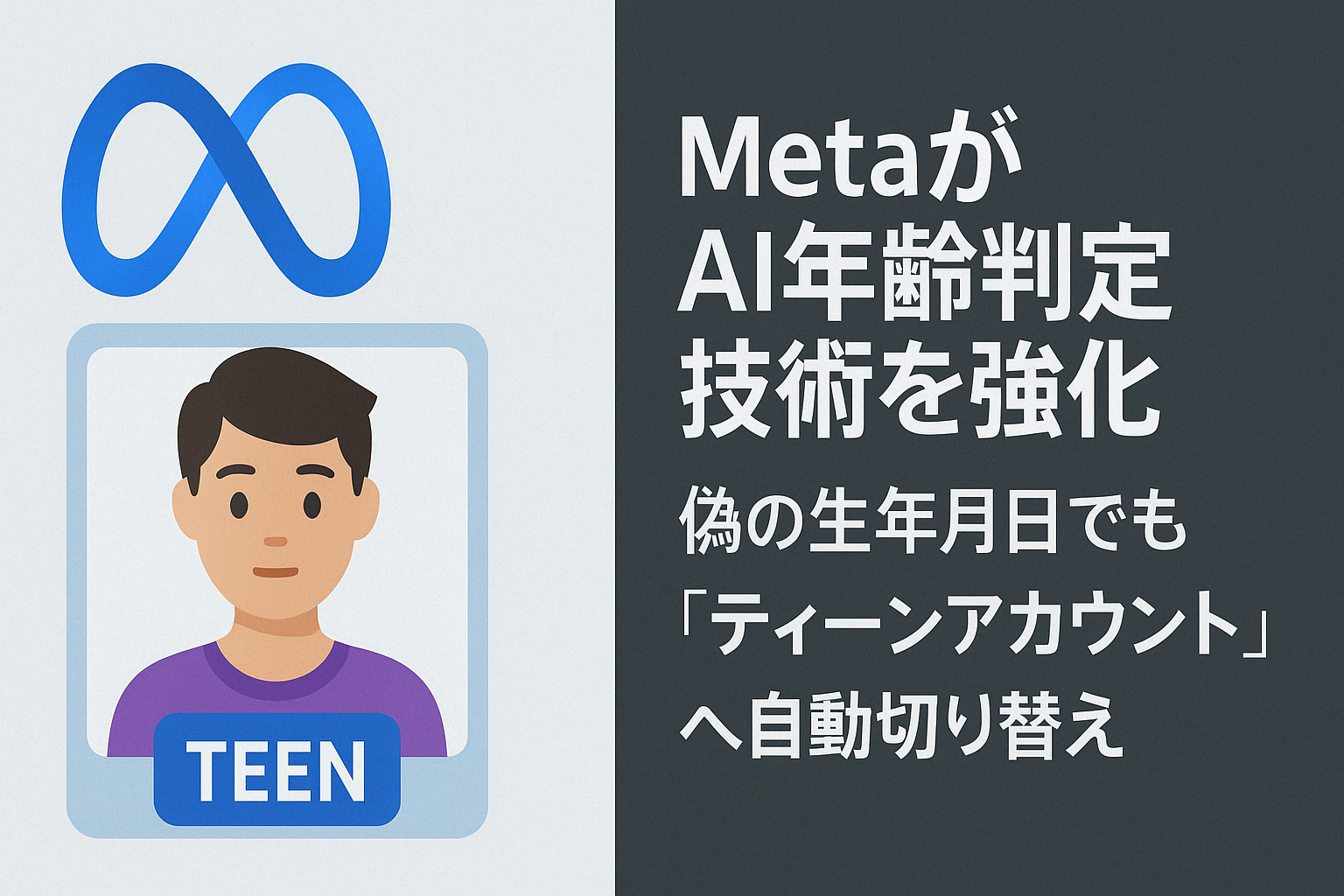 Meta 年齢判定にAI