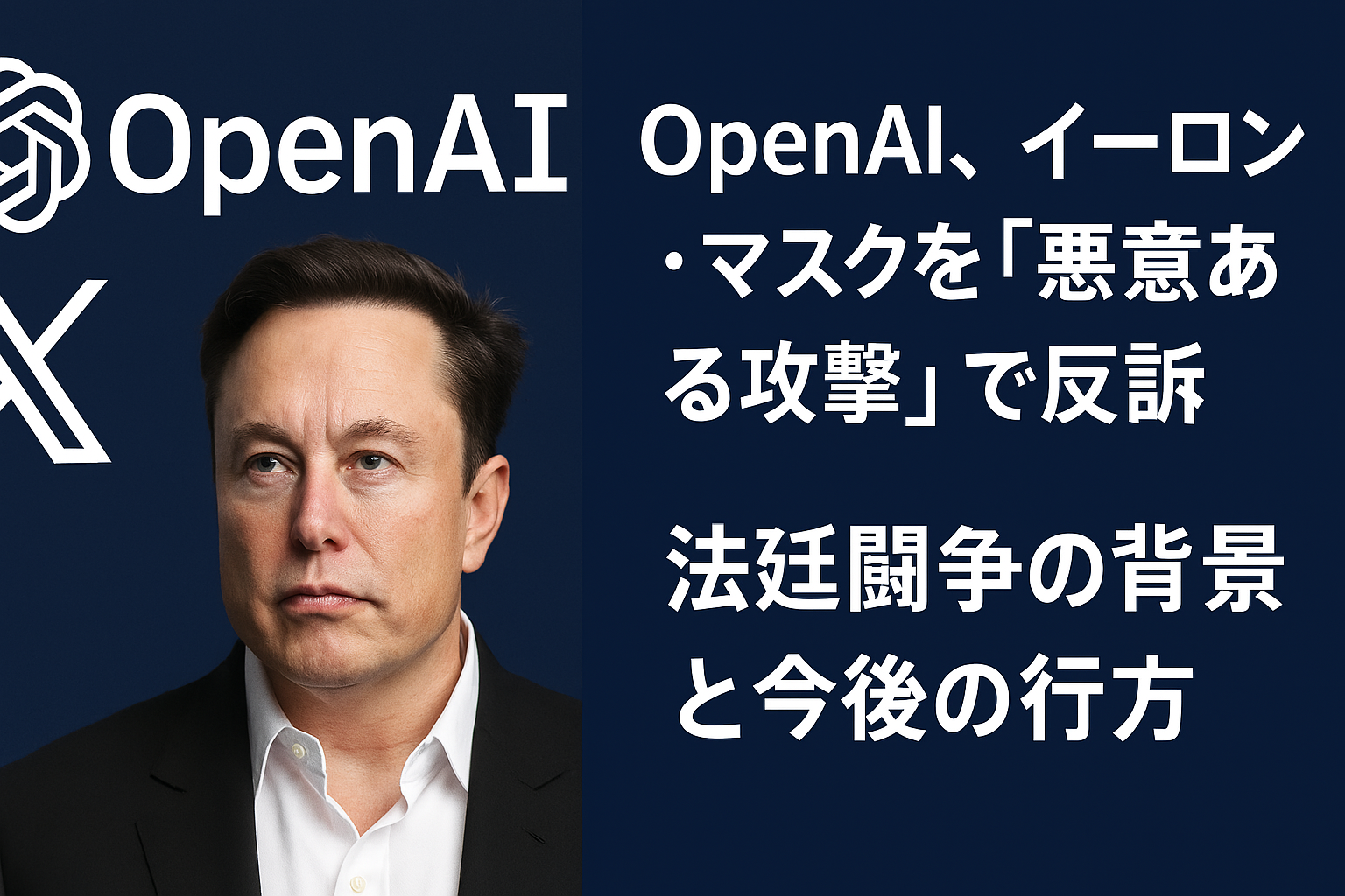 OpenAI イーロンマスクを訴訟
