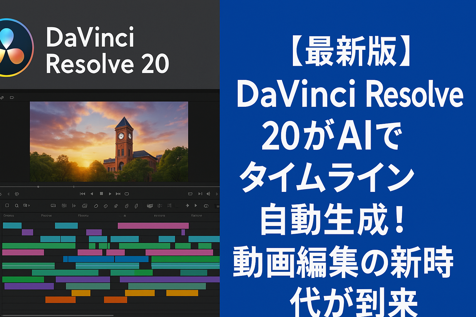 DaVinci Resolve20 動画