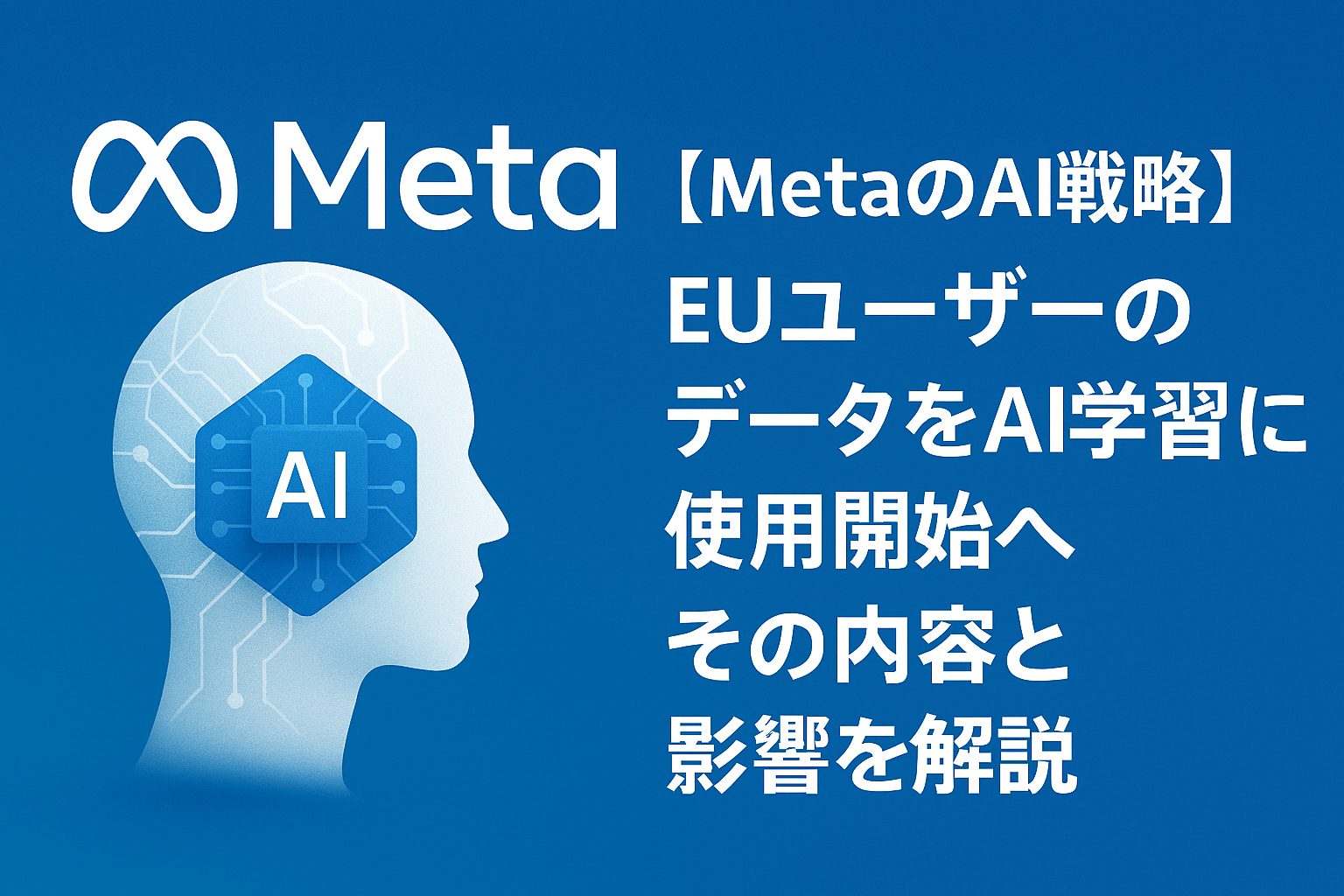 Meta EUユーザのデータ使用開始