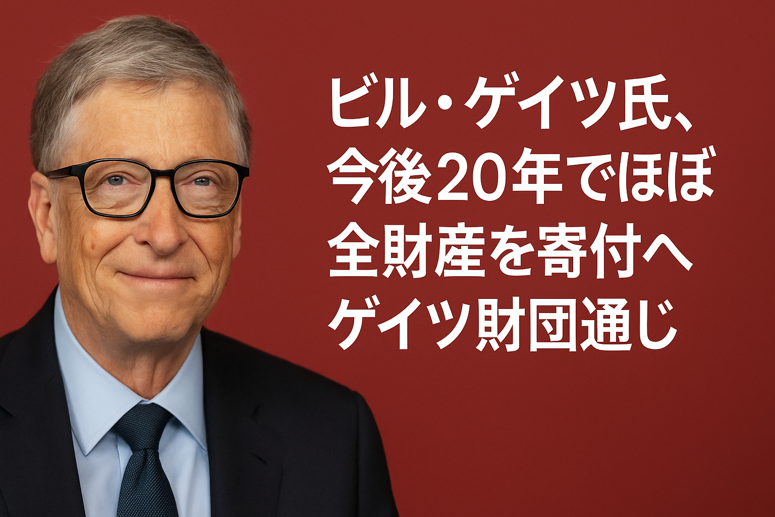 ビルゲイツ全財産を寄付