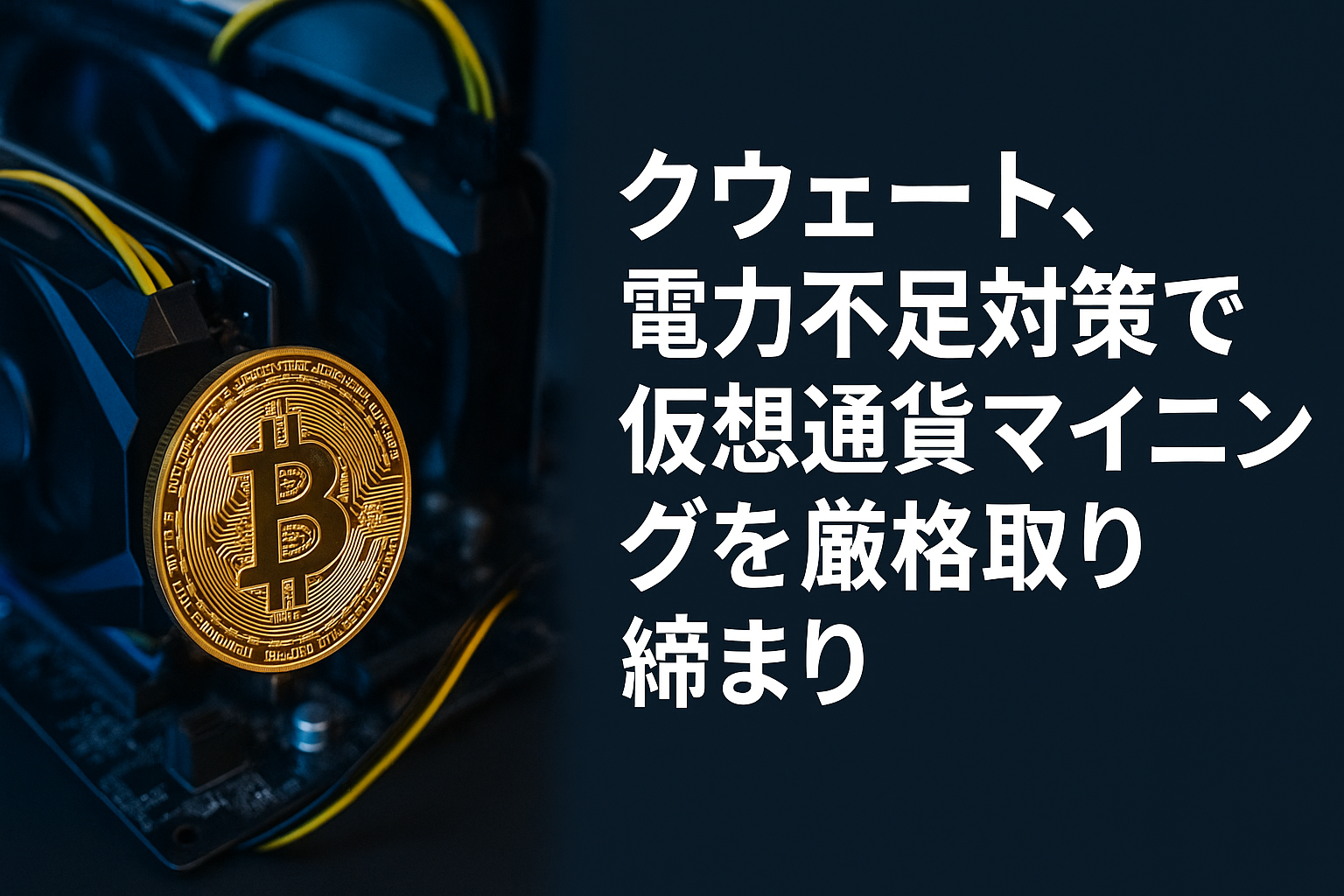 電力不足で仮想通貨マイニングを取締