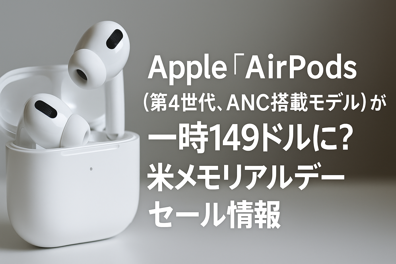 AirPods4が一時149ドルに