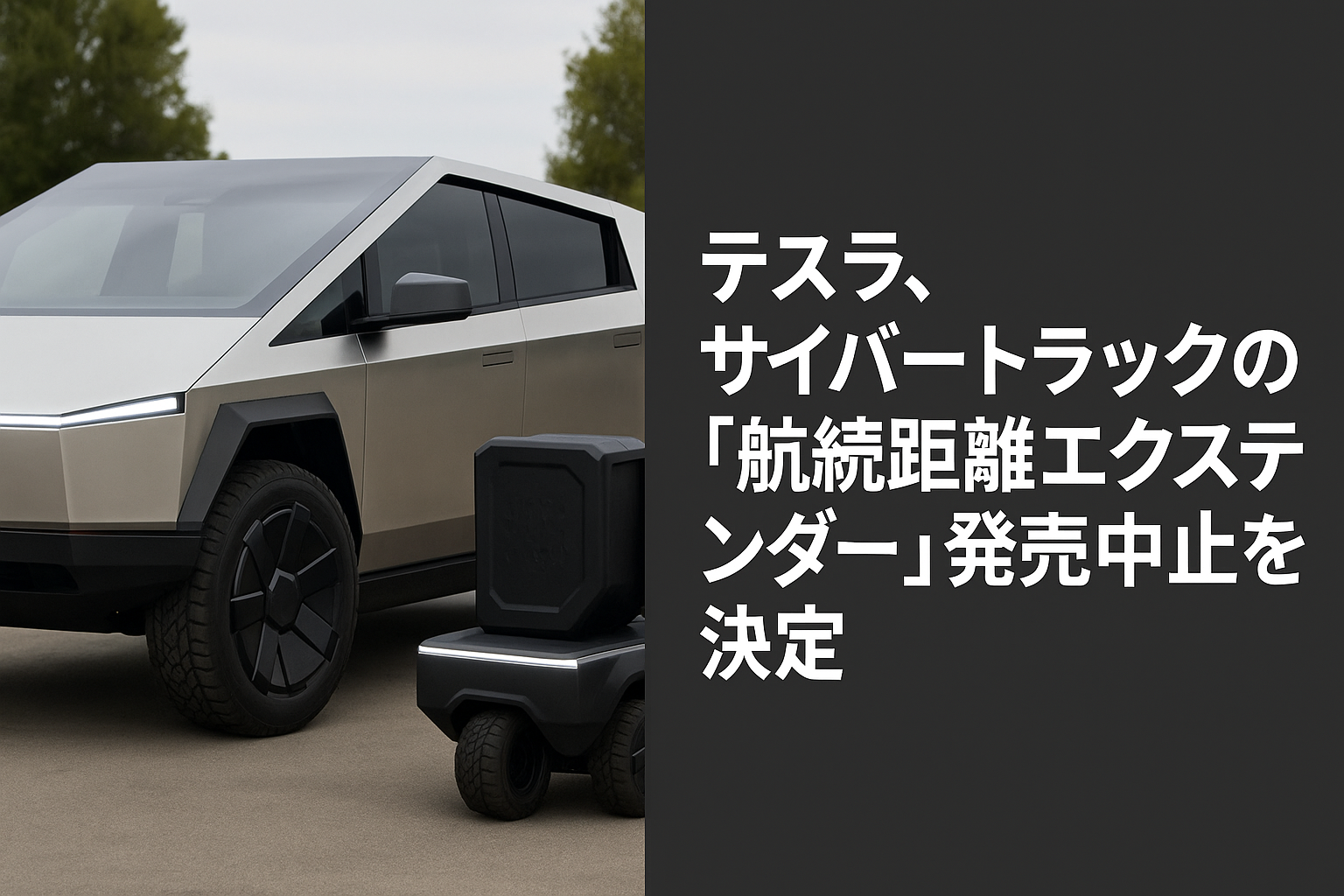 テスラのサイバートラック発売中止