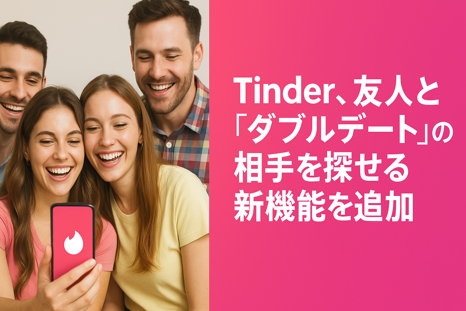 Tinder ダブルデート機能