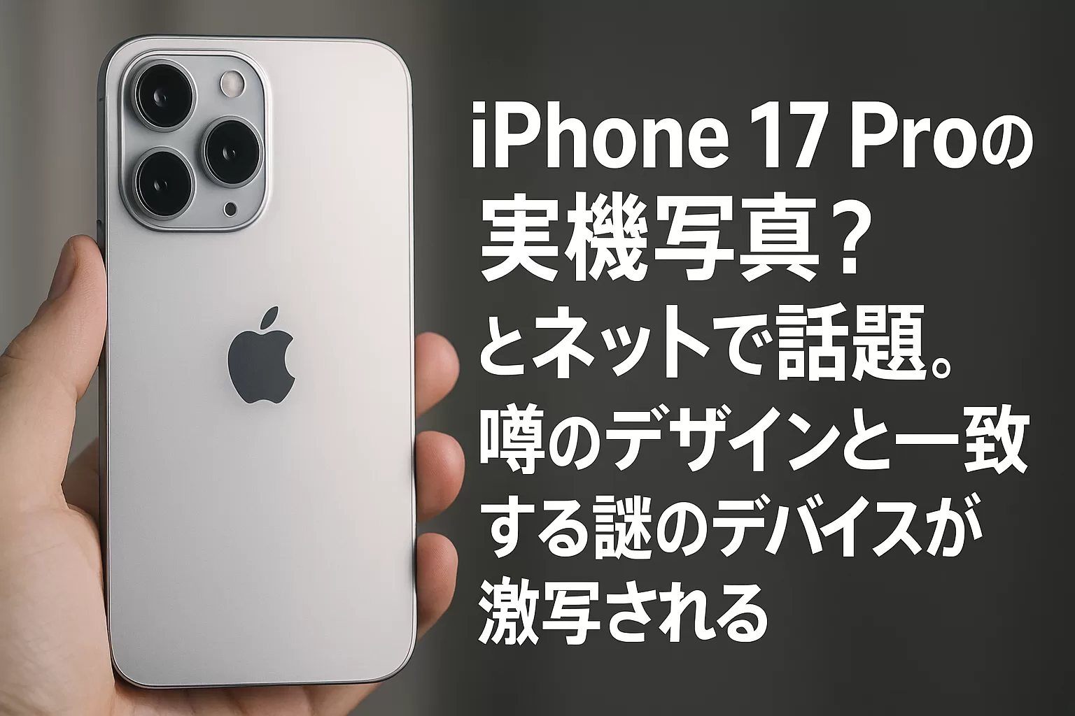 iPhone17本ものか！？