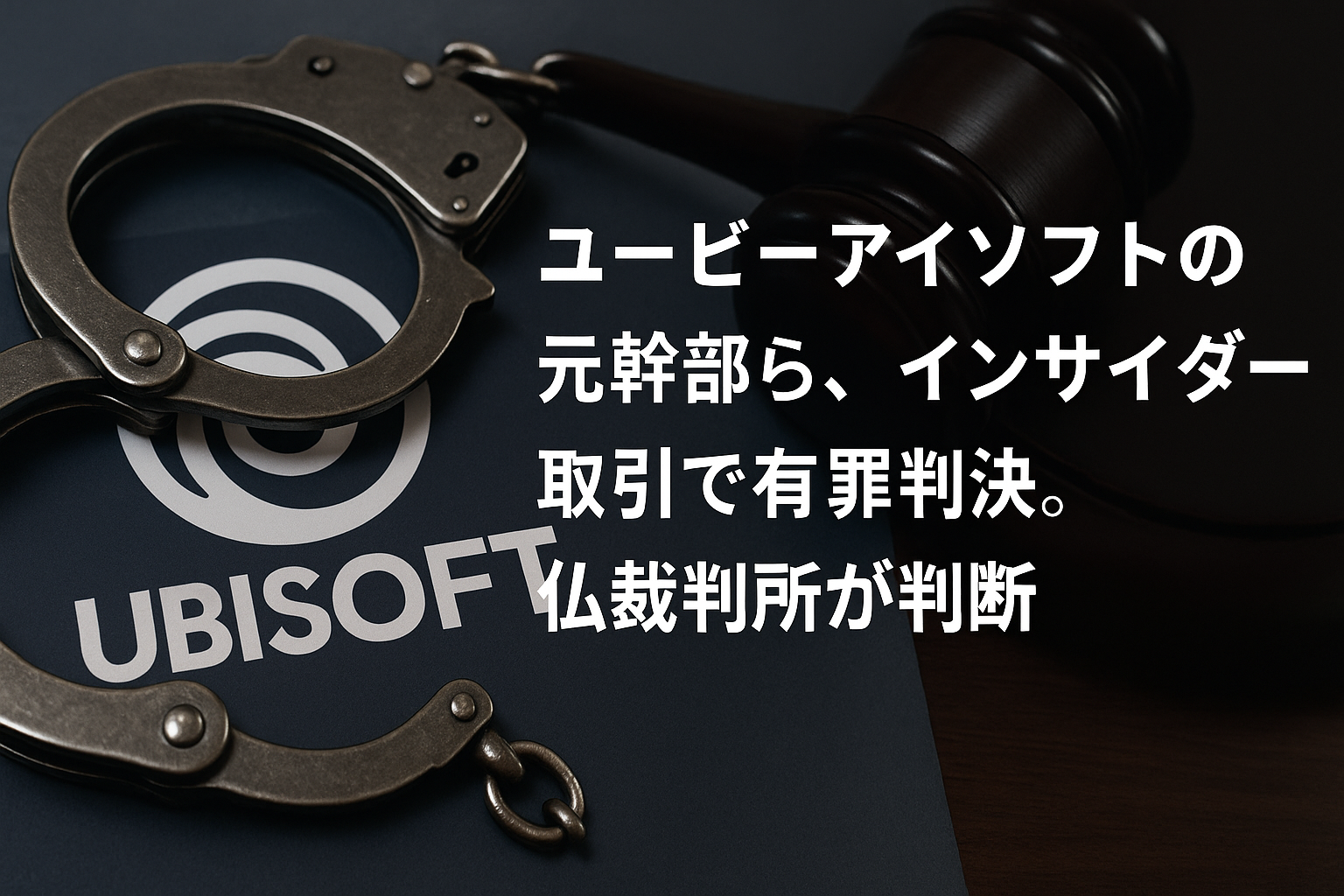ユービーアイソフトの元幹部ら、インサイダー取引で有罪判決。仏裁判所が判断