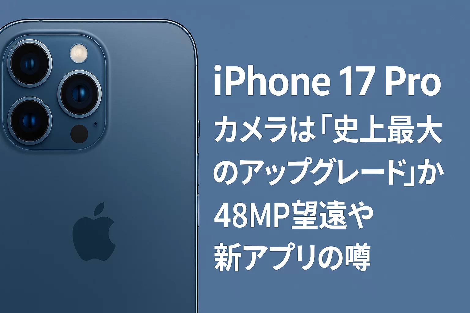 iPhone 17 Proのカメラアップグレードリークまとめ